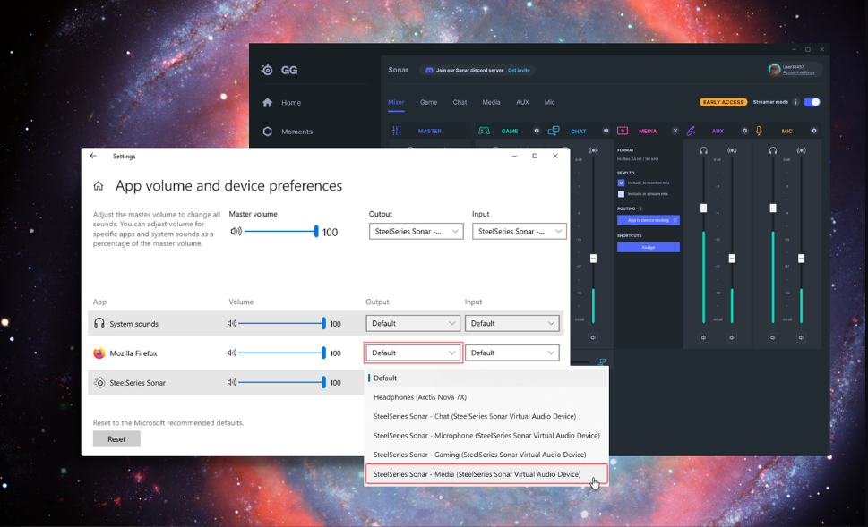 Setting up Sonar for Streaming – Support