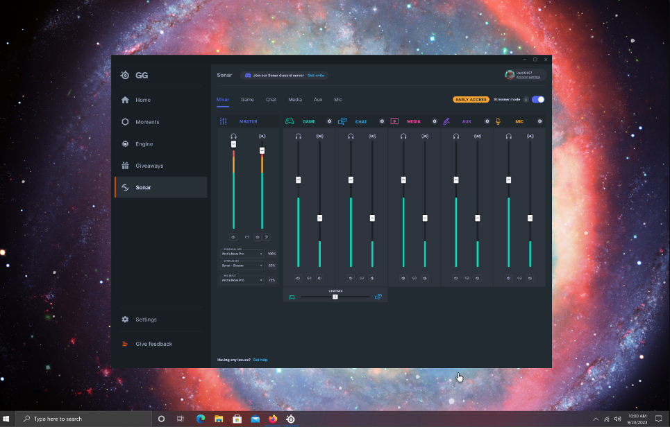 Setting up Sonar for Streaming – Support