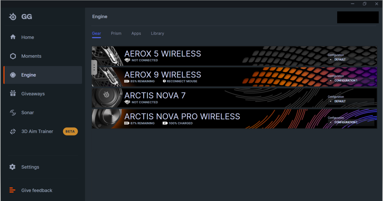 Steelseries arctis best sale 5 rgb software