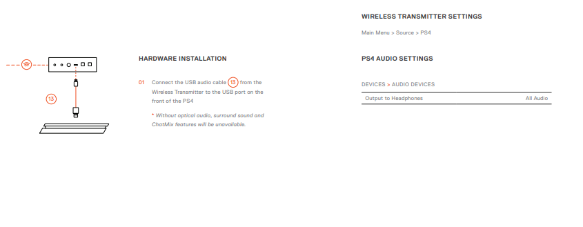 Lodge borduurwerk Migratie Setup (PS4): Arctis Pro Wireless – Support