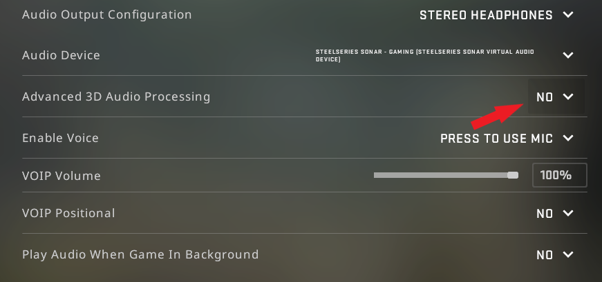 Setup Multiple Sound Devices in CS:GO 